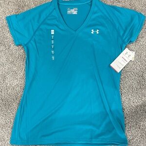 Under Armour Women's Teal V-Neck Tee